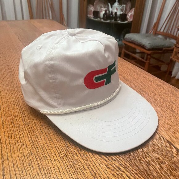 Men's Vintage CF Consolidated Freight White Adjustable Strap Rope Baseball Hat - Picture 4 of 11